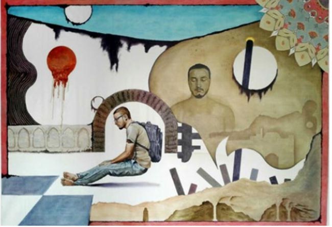 نمایشگاه آثار علی اخلاقی،  نقاش اندیشه‌گرا در کابل 